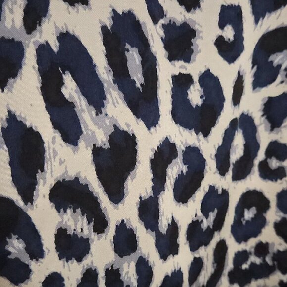 Lavender Brown Womens Silky Blue White Leopard Adjustable Strap Tank Top XS - Picture 3 of 7